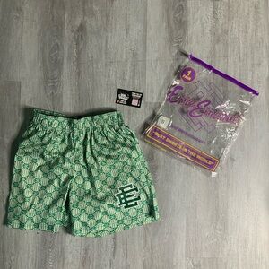 *NEW* Green EE Eric Emanuel Shorts Size Small 100% Authentic Comes With Receipt